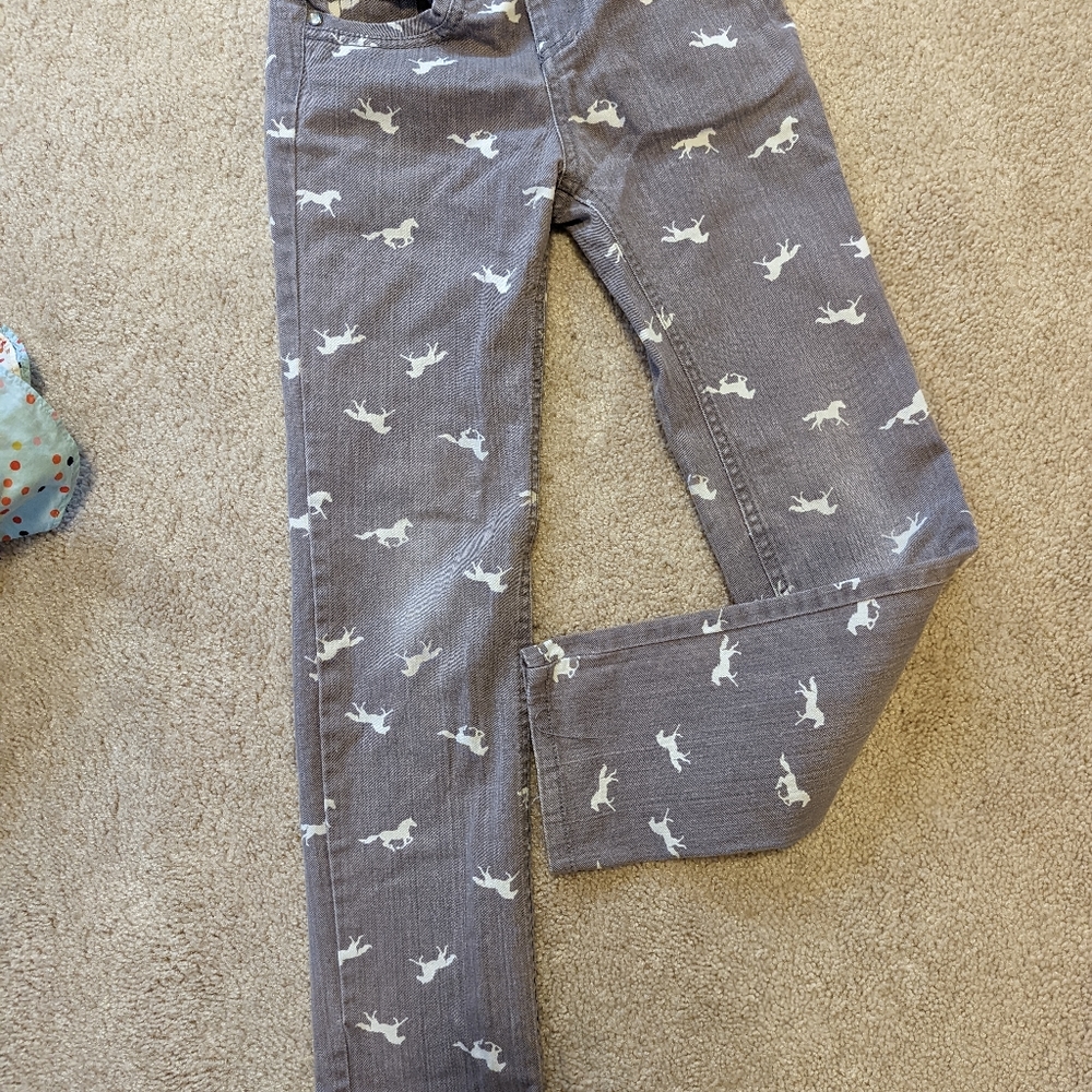 Gymboree girls jeans - with horses!
